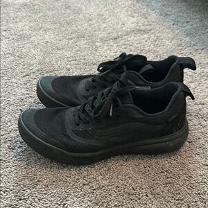 Unisex Vans Black Athletic Shoes